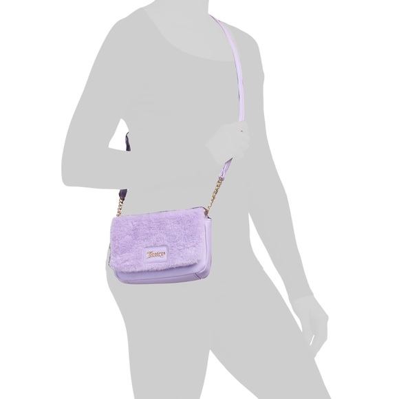 NWT Juicy Couture Flap Gothic Crossbody And Keychain Set - Picture 3 of 10